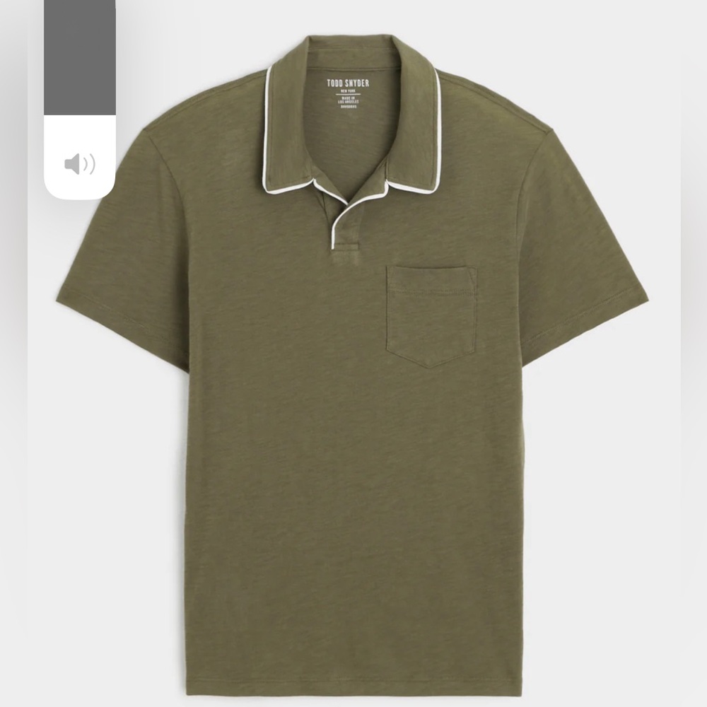 Todd Snyder Jersey Buttonless Polo